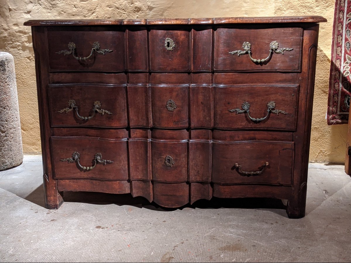 An 18th Century Crossbow Chest Of Drawers-photo-2