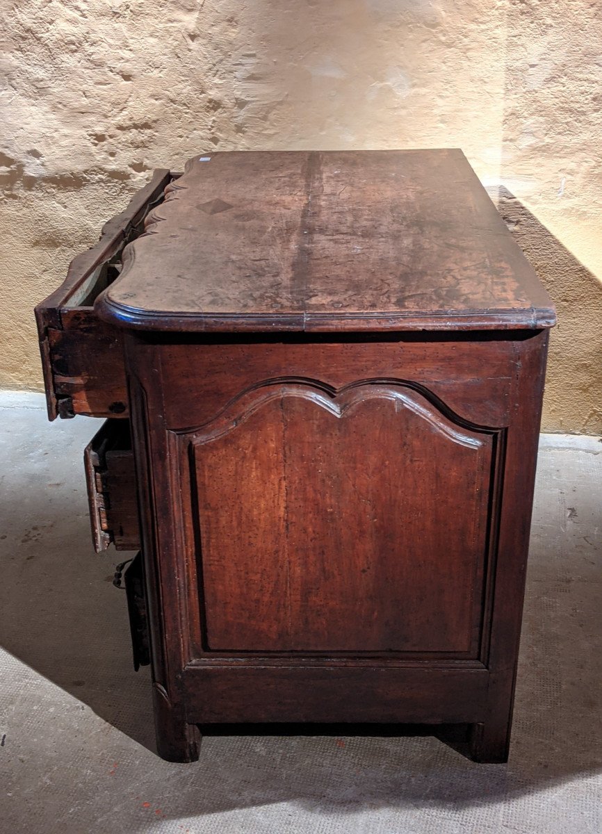 An 18th Century Crossbow Chest Of Drawers-photo-4