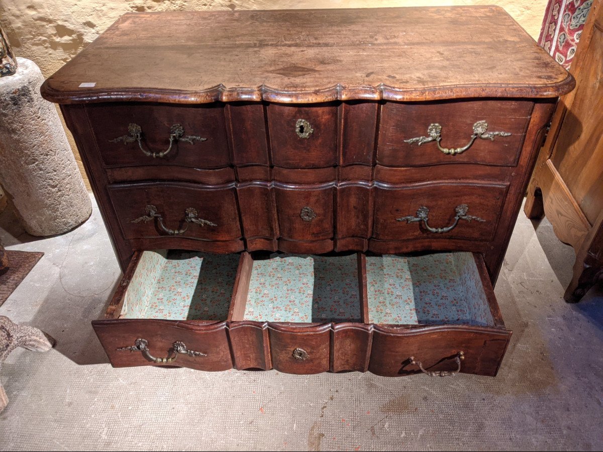 An 18th Century Crossbow Chest Of Drawers-photo-4