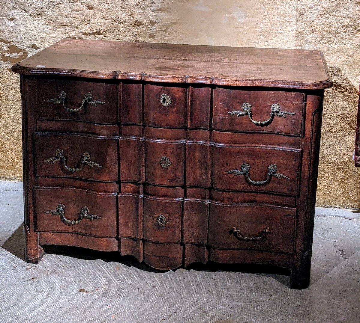 An 18th Century Crossbow Chest Of Drawers