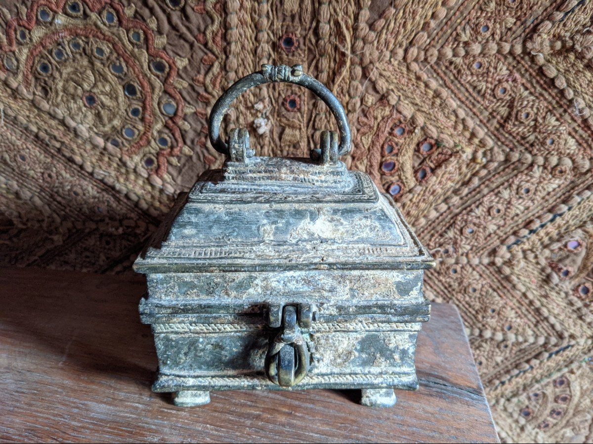 Small Indian Bronze Box