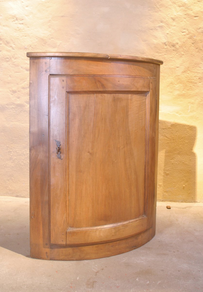 Small Walnut Corner Cabinet-photo-2