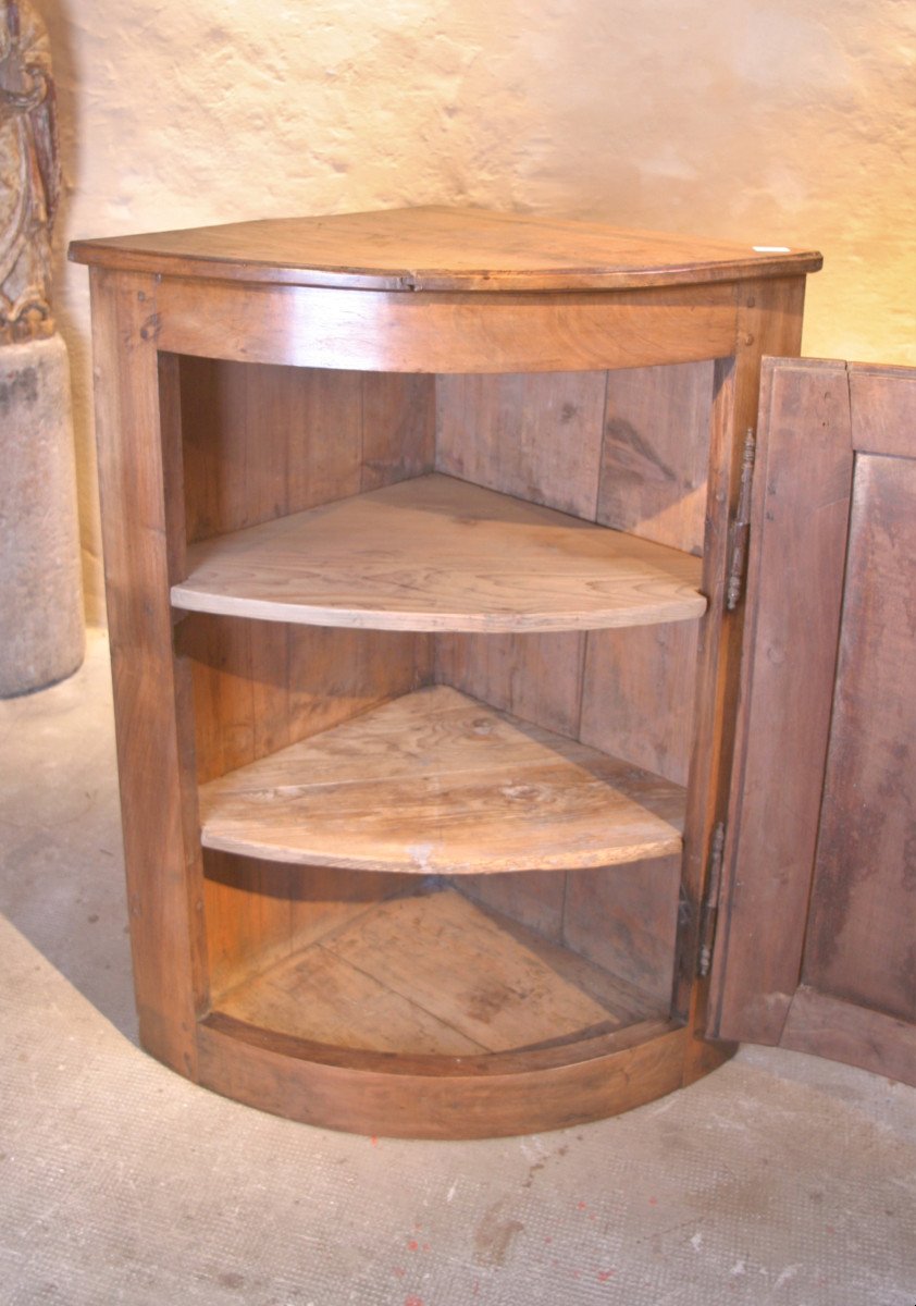 Small Walnut Corner Cabinet-photo-2