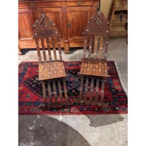 Set Of  Two Syrian  Chairs