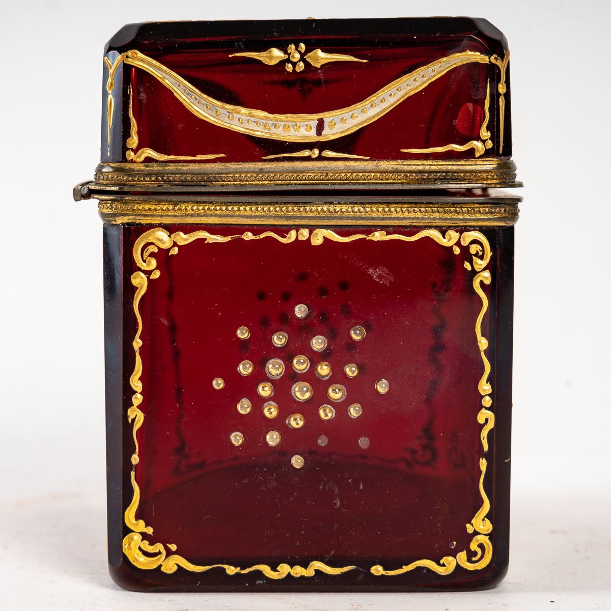 Bohemian Box Enameled In Gold, 19th Century.-photo-2