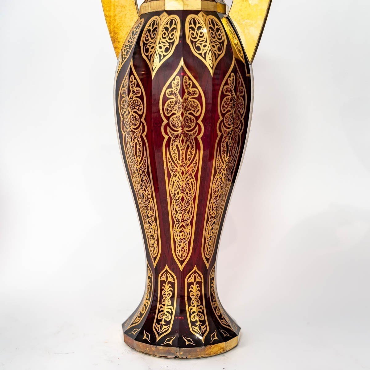 Exceptional Pair Of “alhambra” Palace Vases, 19th Century-photo-3