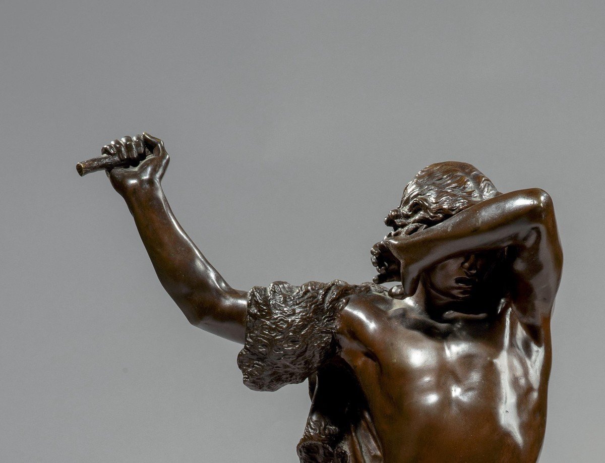 Bronze Fear In Bronze, Charles Georges Ferville-suan, 19th Century-photo-1