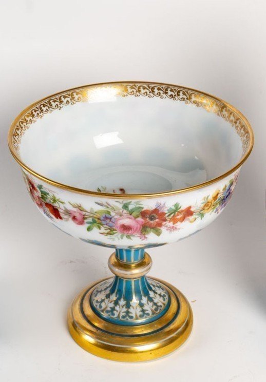 Coupe En Porcelaine, 19éme Siècle.-photo-2