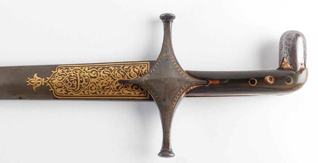 Sword Made In Steel, Of Iranian Origin, Late 18th Century-photo-3