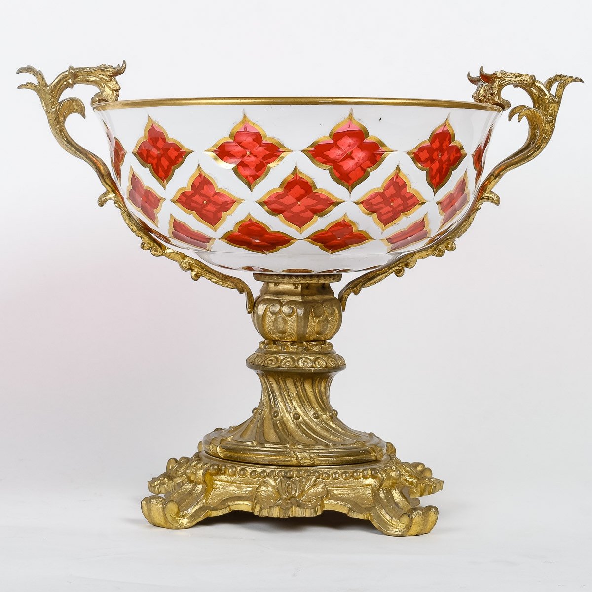 Bohemian Opaline Cup, 19th Century Period-photo-3