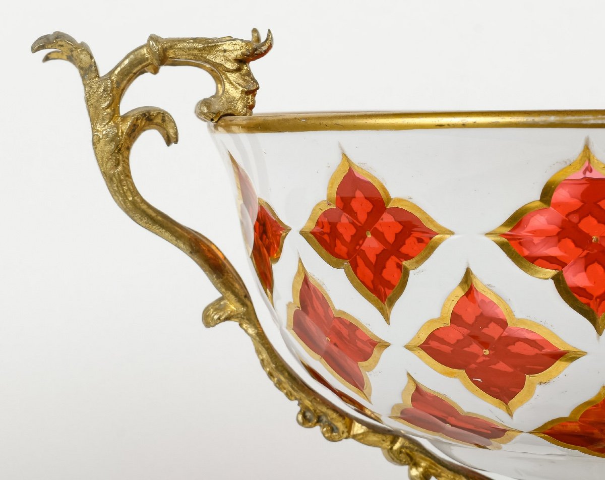 Bohemian Opaline Cup, 19th Century Period-photo-2