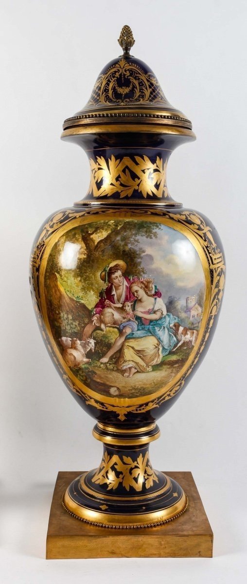 Pair Of Sèvres Porcelain Vases -photo-1