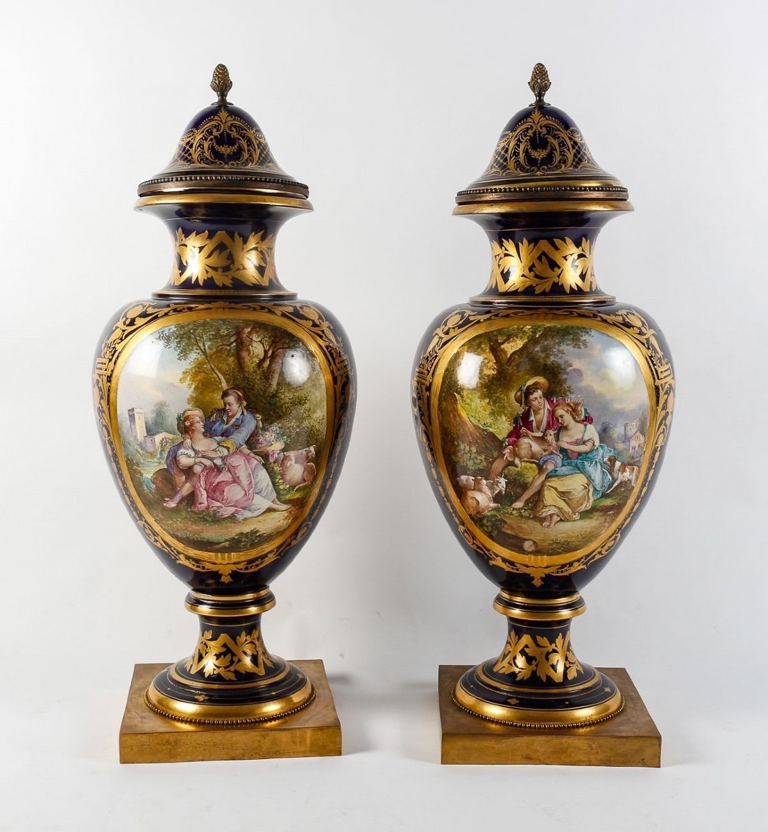 Pair Of Sèvres Porcelain Vases 
