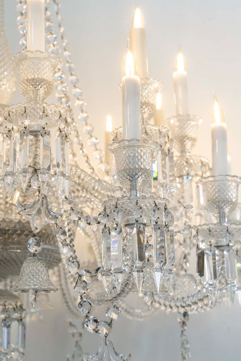 Baccarat Chandelier Signed And Stamped By Model Zénith-photo-1