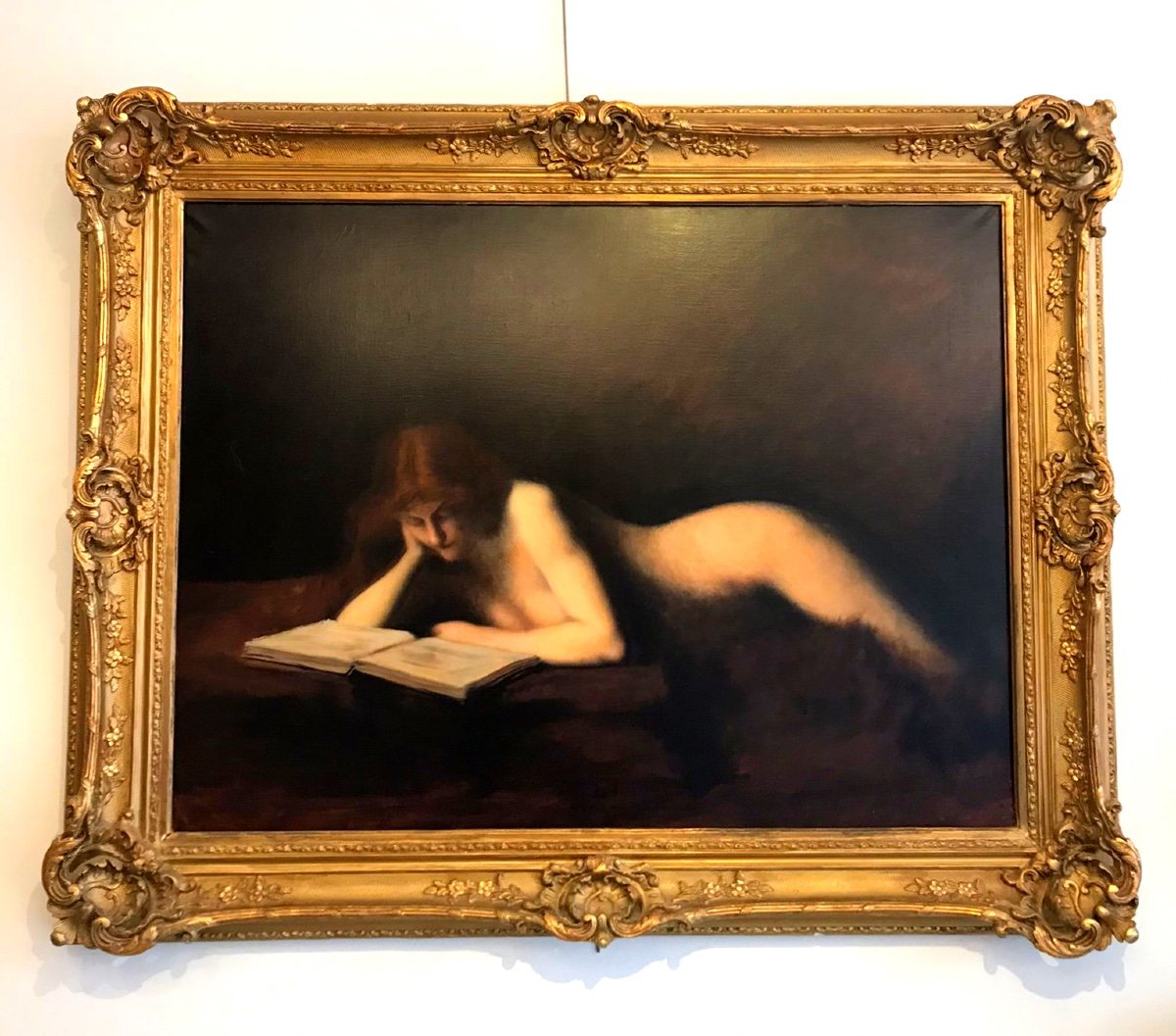 Painting “la Liseuse”, Jean Jaque Henner, Exhibited At The Musée Du Louvre