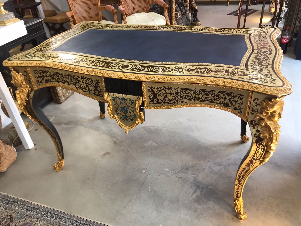 Desk In The Style Of Charles Boulle, France, 19th Century -photo-4