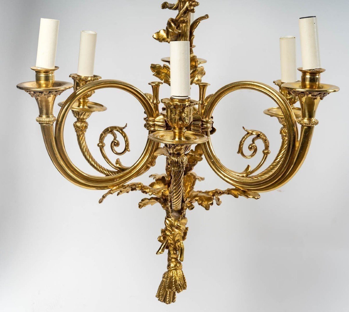 Gilt Bronze Chandelier, 19th Century-photo-2