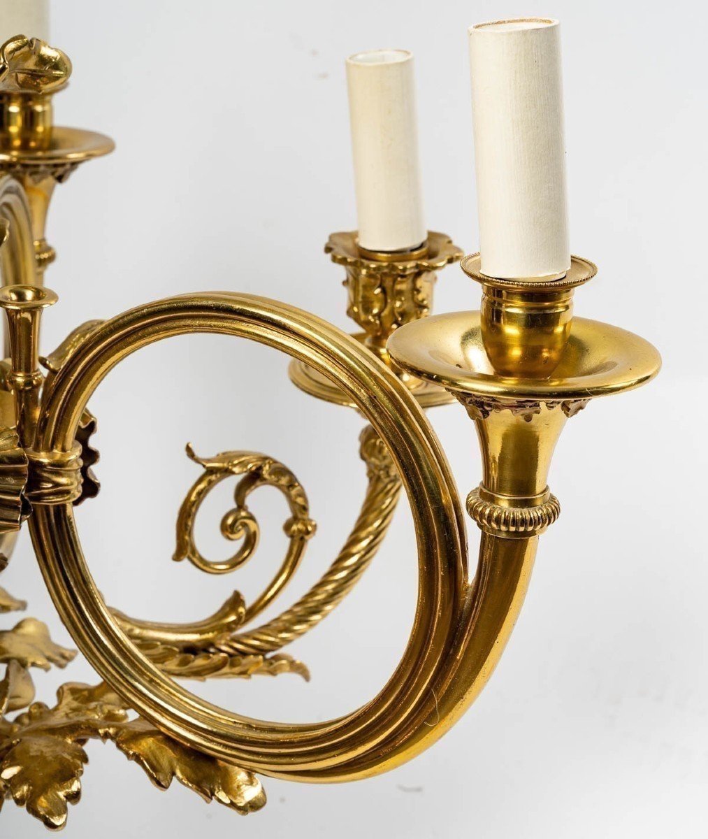 Gilt Bronze Chandelier, 19th Century-photo-4