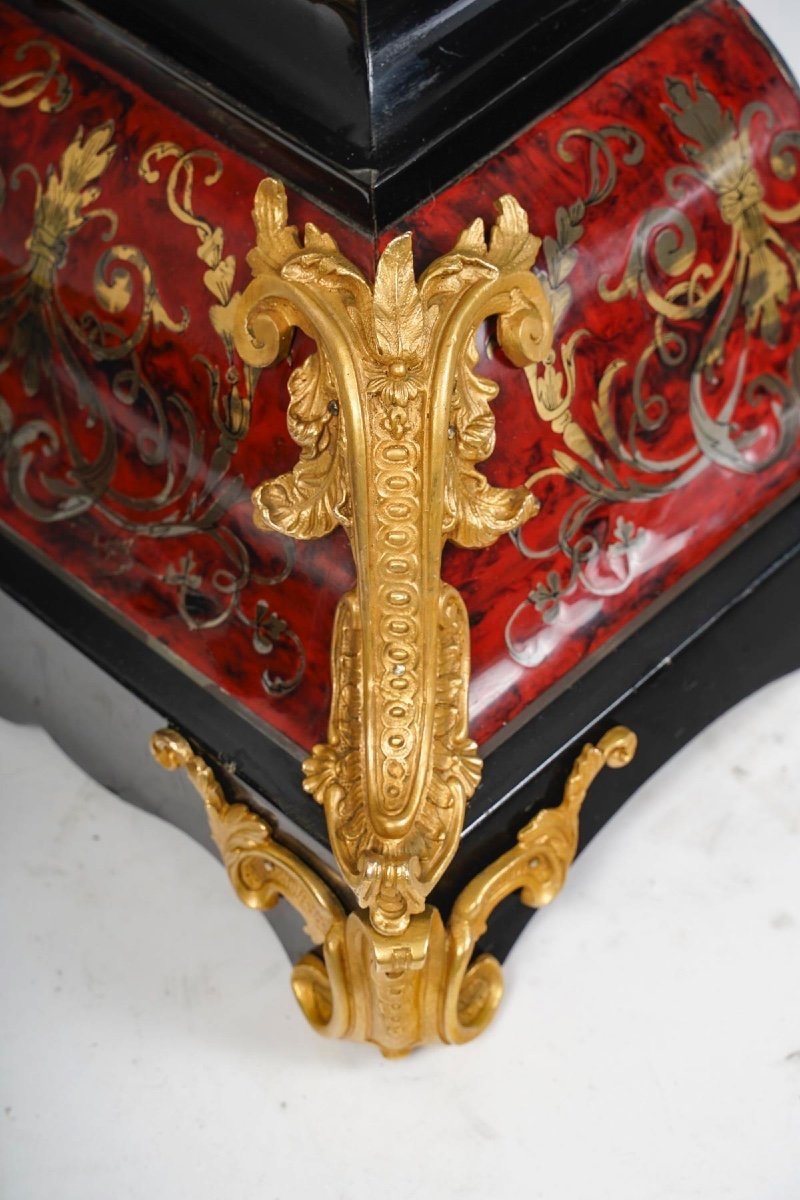 Pair Of 19th Century Boulle Marquetry Columns-photo-6