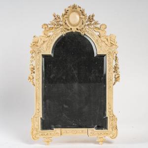 Ivory Mirror, 19th Century Antique