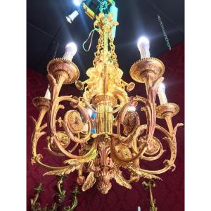 “arabesque With Children Musicians” Chandelier In Louis XVI Style