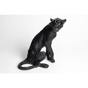 Crystal Leopard Signed And Numbered Daum - 20th Century