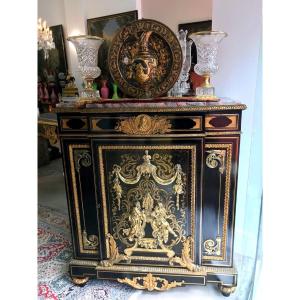 Black Mahogany And Gilt Bronze Sideboard – Henri Picard, 19th Century