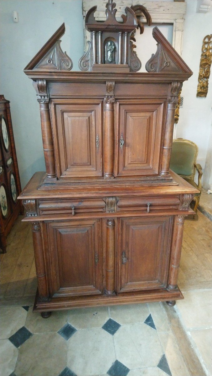 18th Century Double Body Buffet In Walnut -photo-3