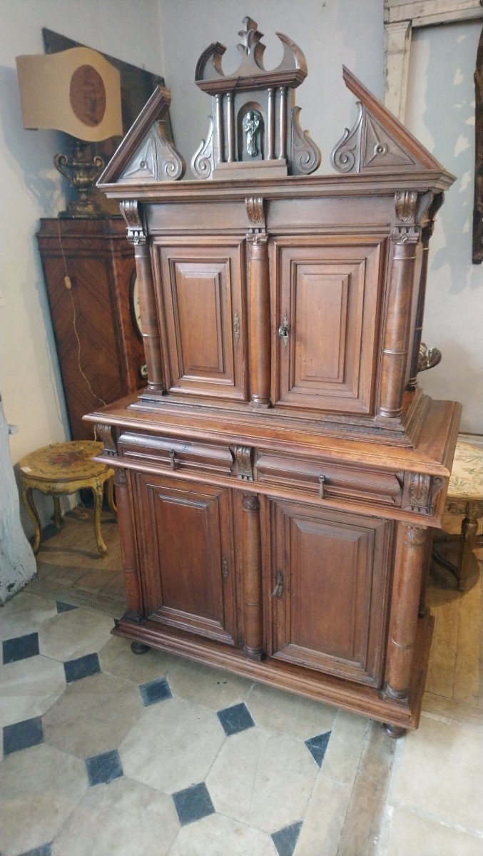 18th Century Double Body Buffet In Walnut -photo-5