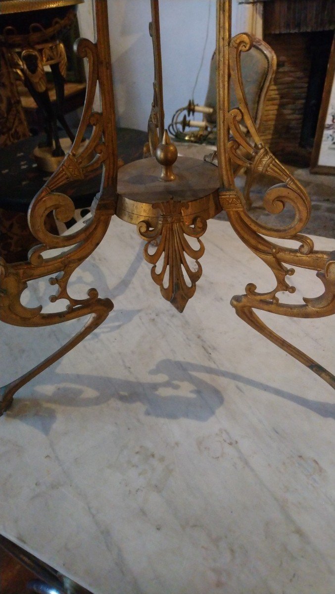 Pair Of Gilt Bronze Stands, Late 19th Century -photo-8