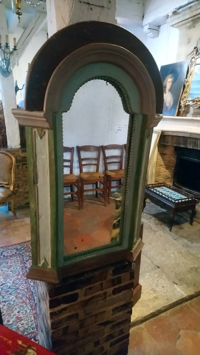 20th Century Painted Wooden Mirror -photo-4