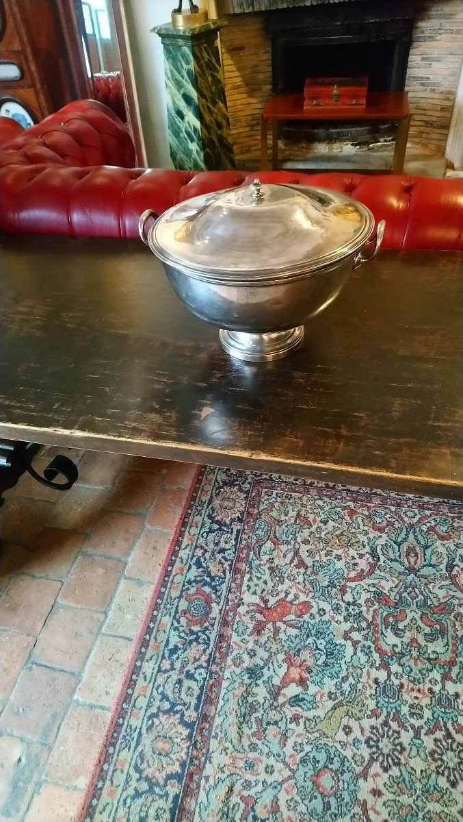 Early 19th Century Silver Plated Metal Covered Cup -photo-5