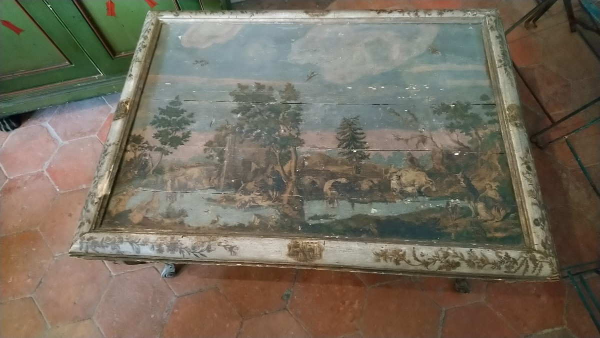 Table Basse Italienne Arte Povera En Partie Du 18e 