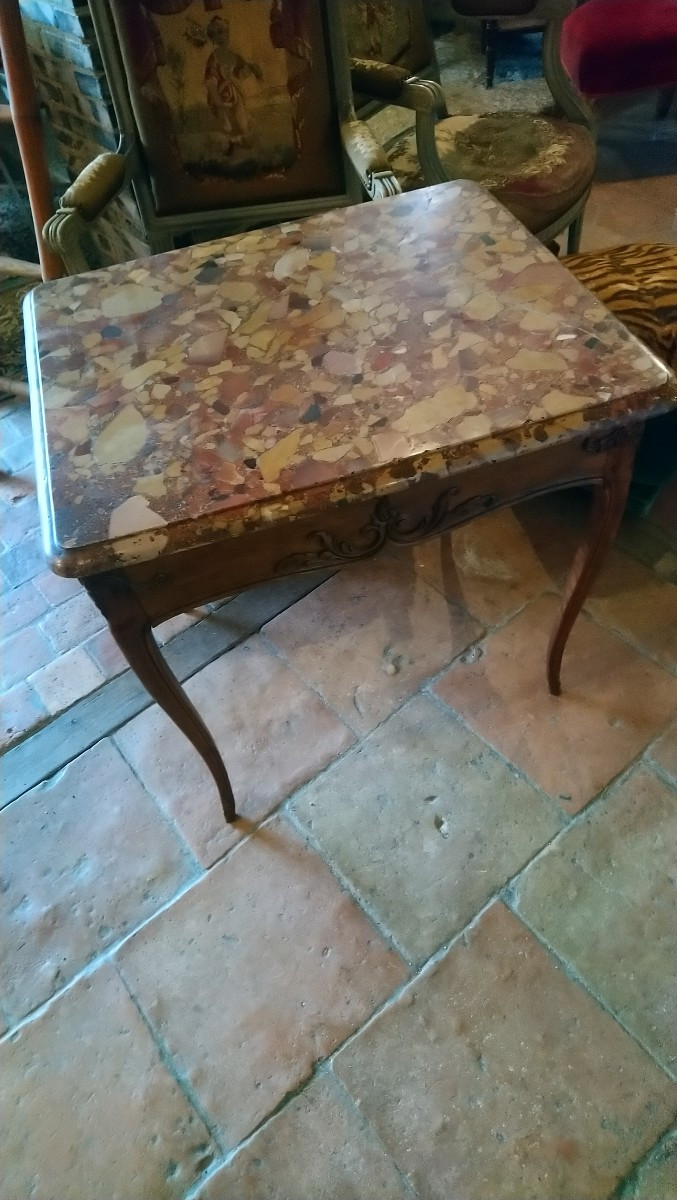 18th Century Marble Top Table -photo-2