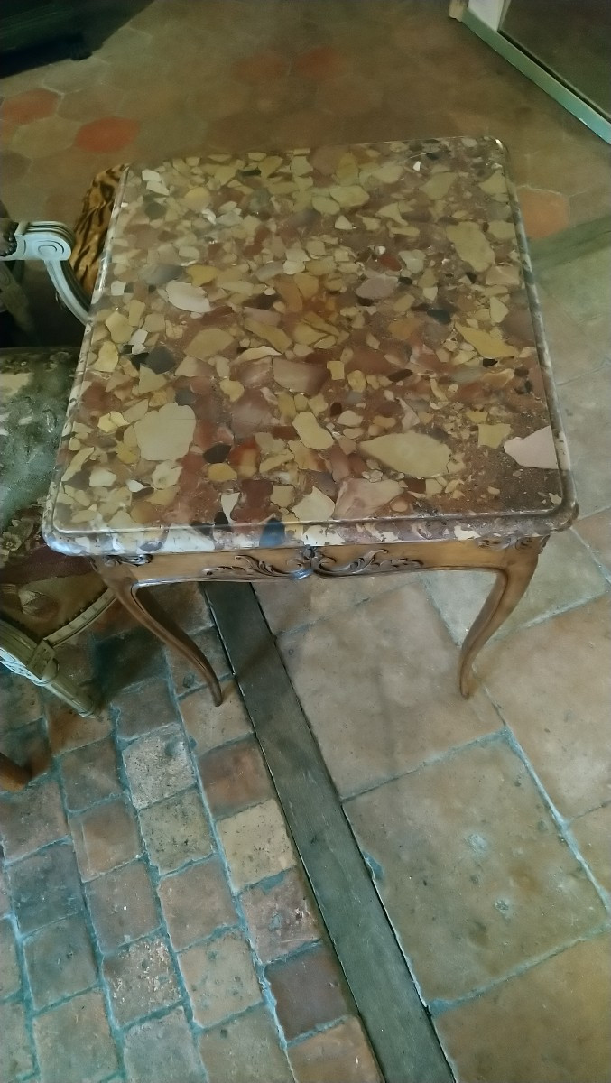 18th Century Marble Top Table -photo-4