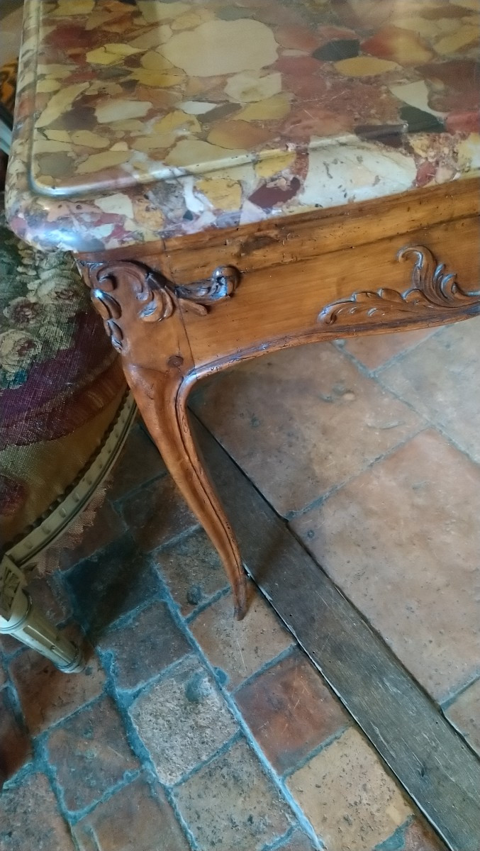 18th Century Marble Top Table -photo-1