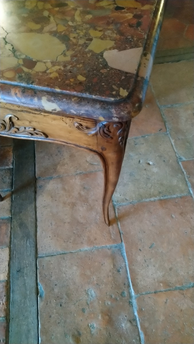 18th Century Marble Top Table -photo-3