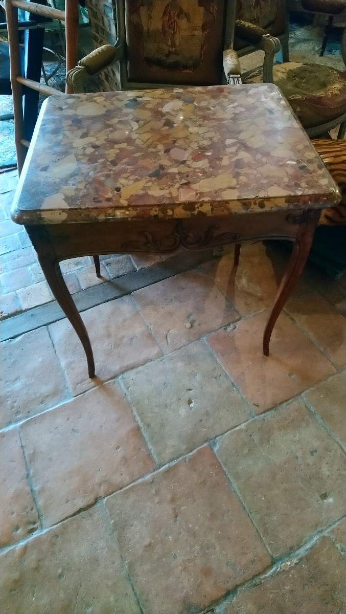 18th Century Marble Top Table -photo-5