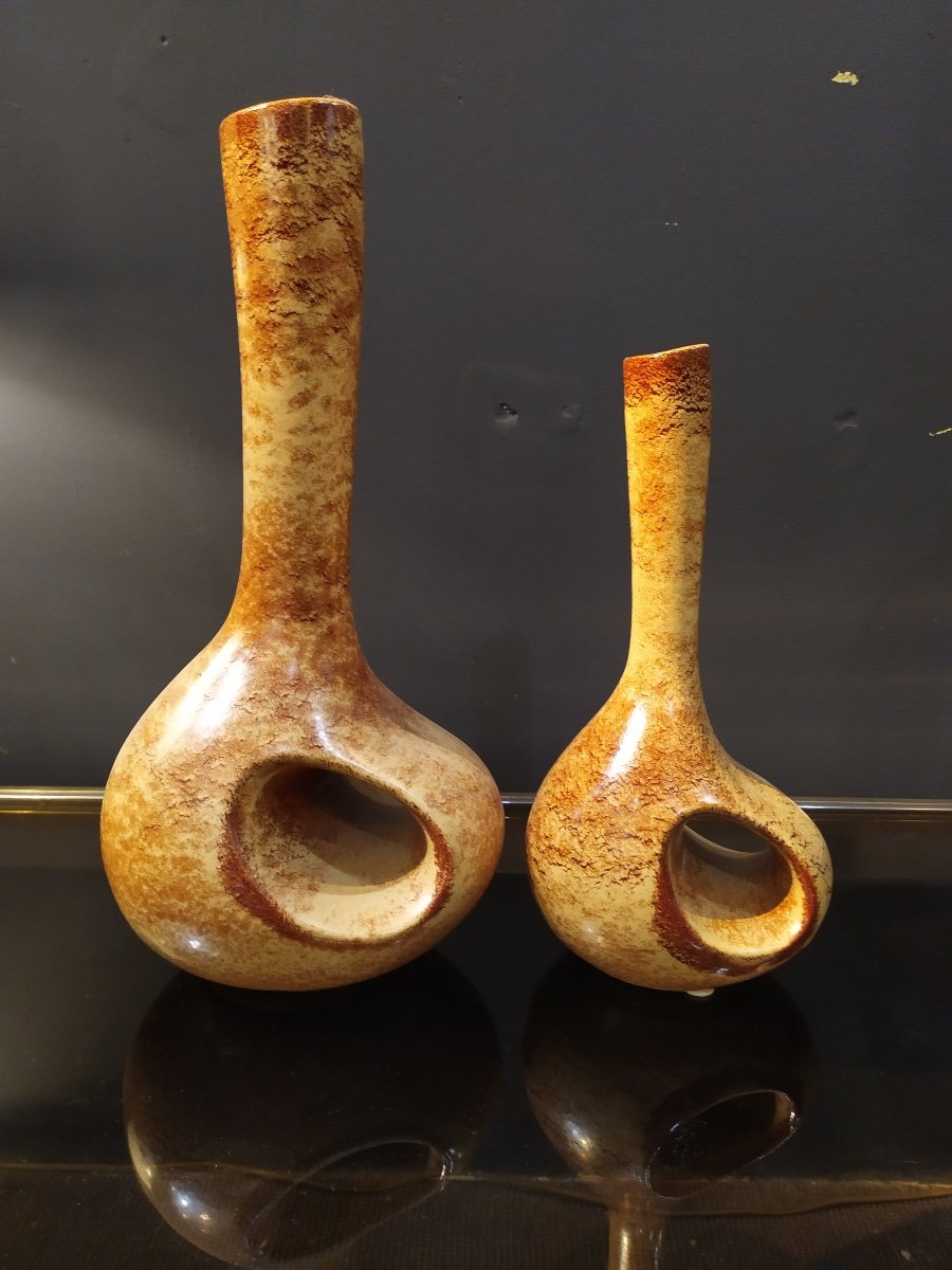Vases En En Céramique , Années 70-photo-2