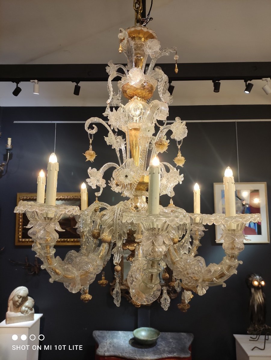 Baroque Style Chandelier, Murano-photo-3