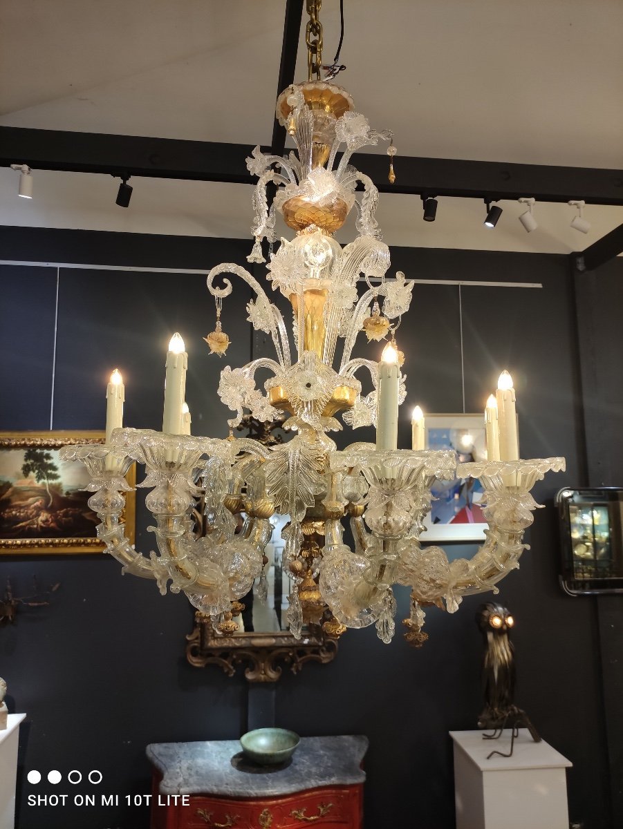 Baroque Style Chandelier, Murano-photo-4