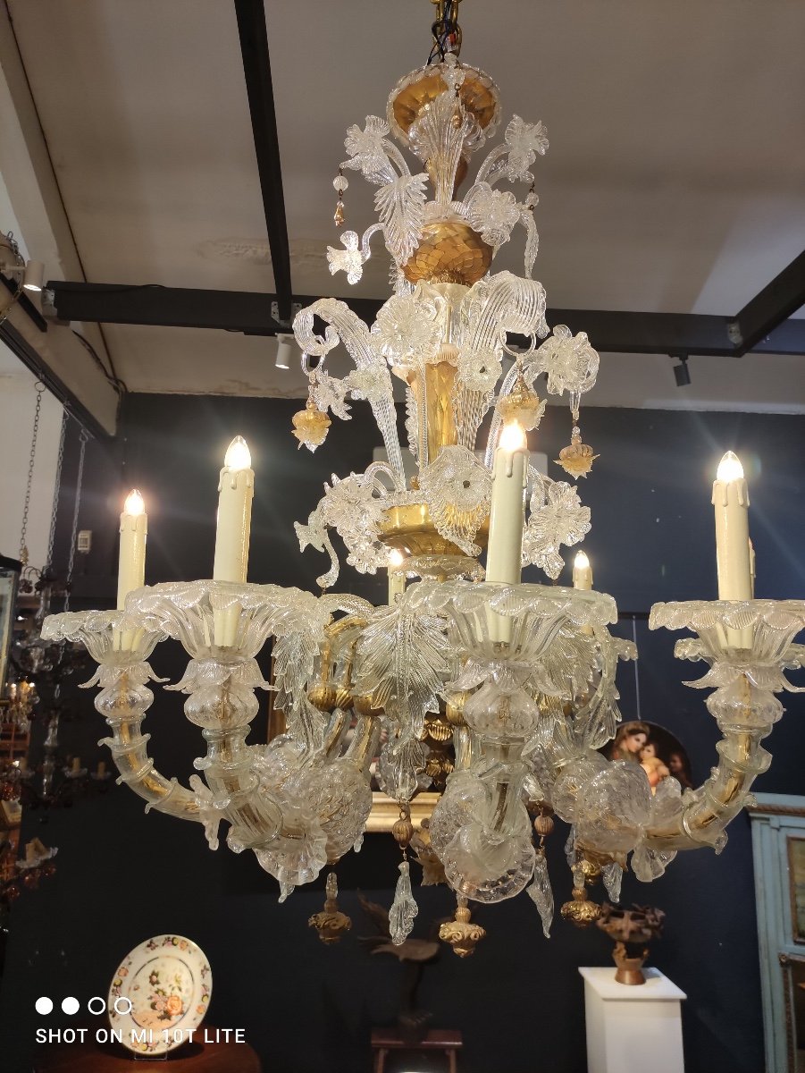 Baroque Style Chandelier, Murano-photo-1