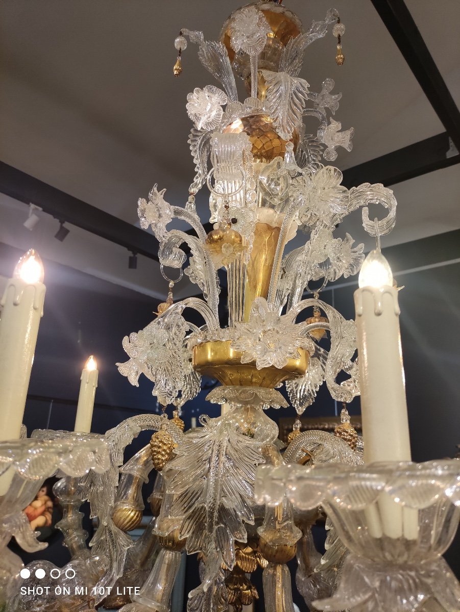 Baroque Style Chandelier, Murano-photo-3