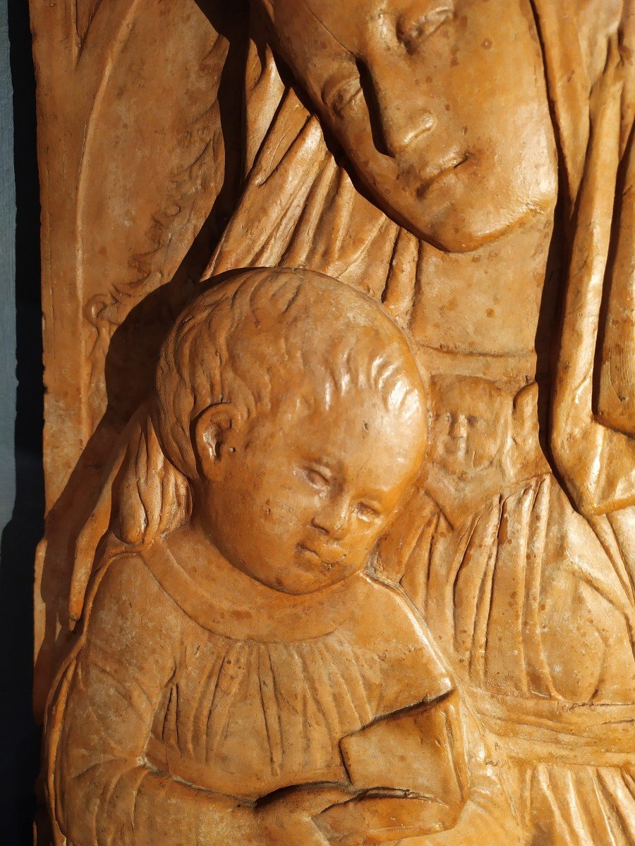 Virgin And Child. Terracotta Attributed To Alcéo Dossena-photo-1