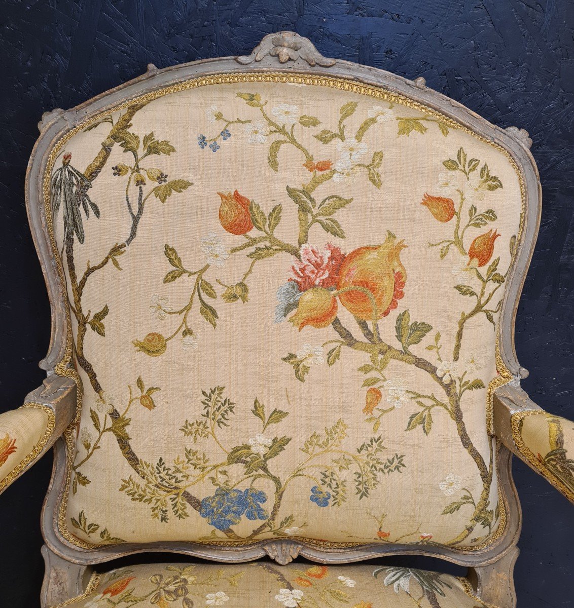 Fauteuil à la reine d'époque Louis XV -photo-6