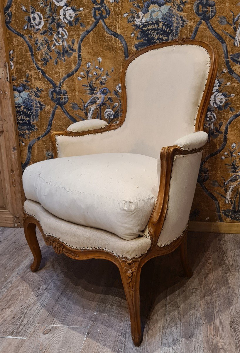 Bergère d'époque Louis XV -photo-2