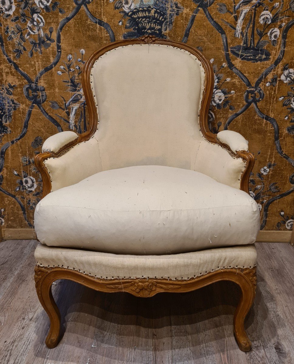 Bergère d'époque Louis XV -photo-2