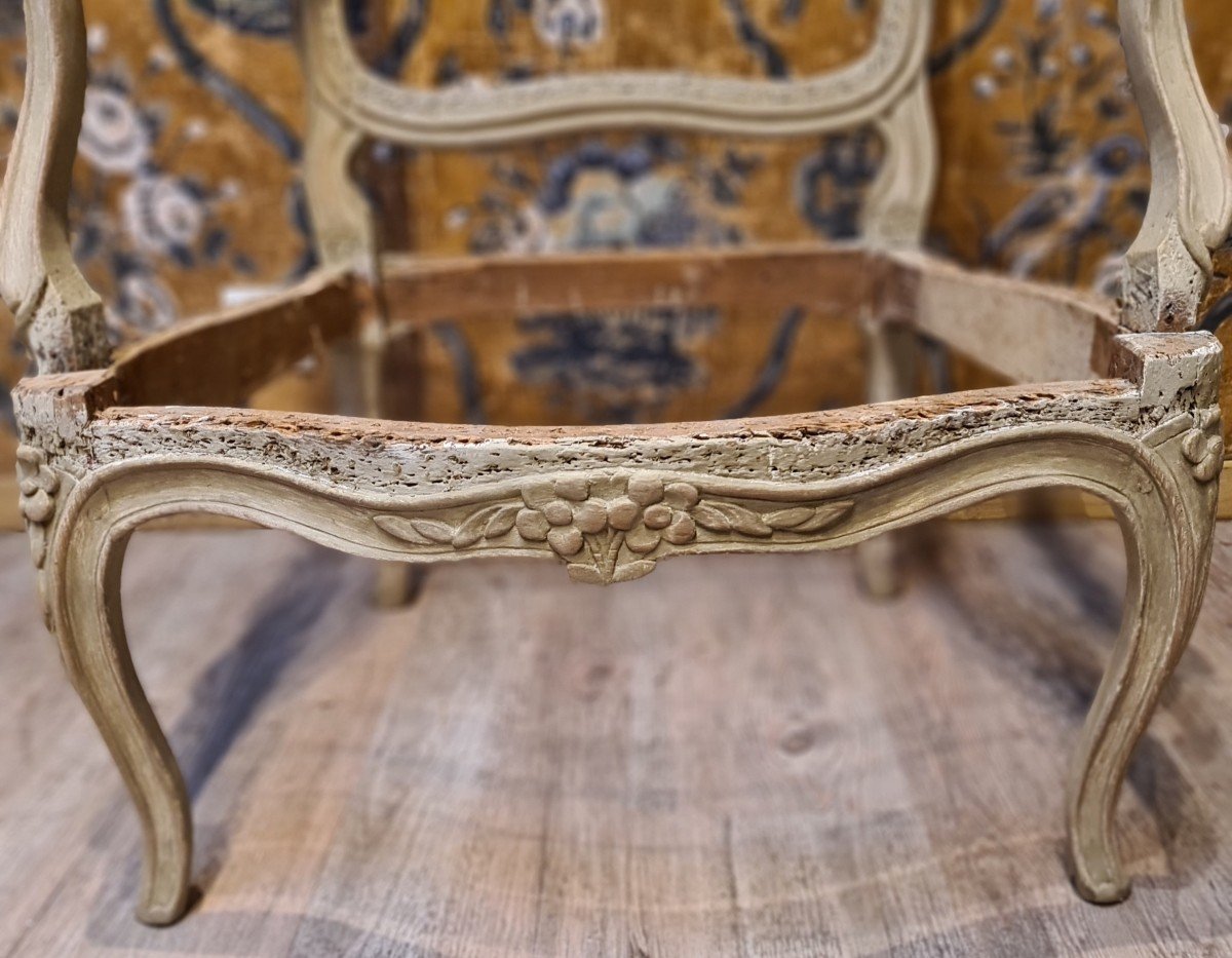 Paire de fauteuils d'époque Louis XV-photo-8