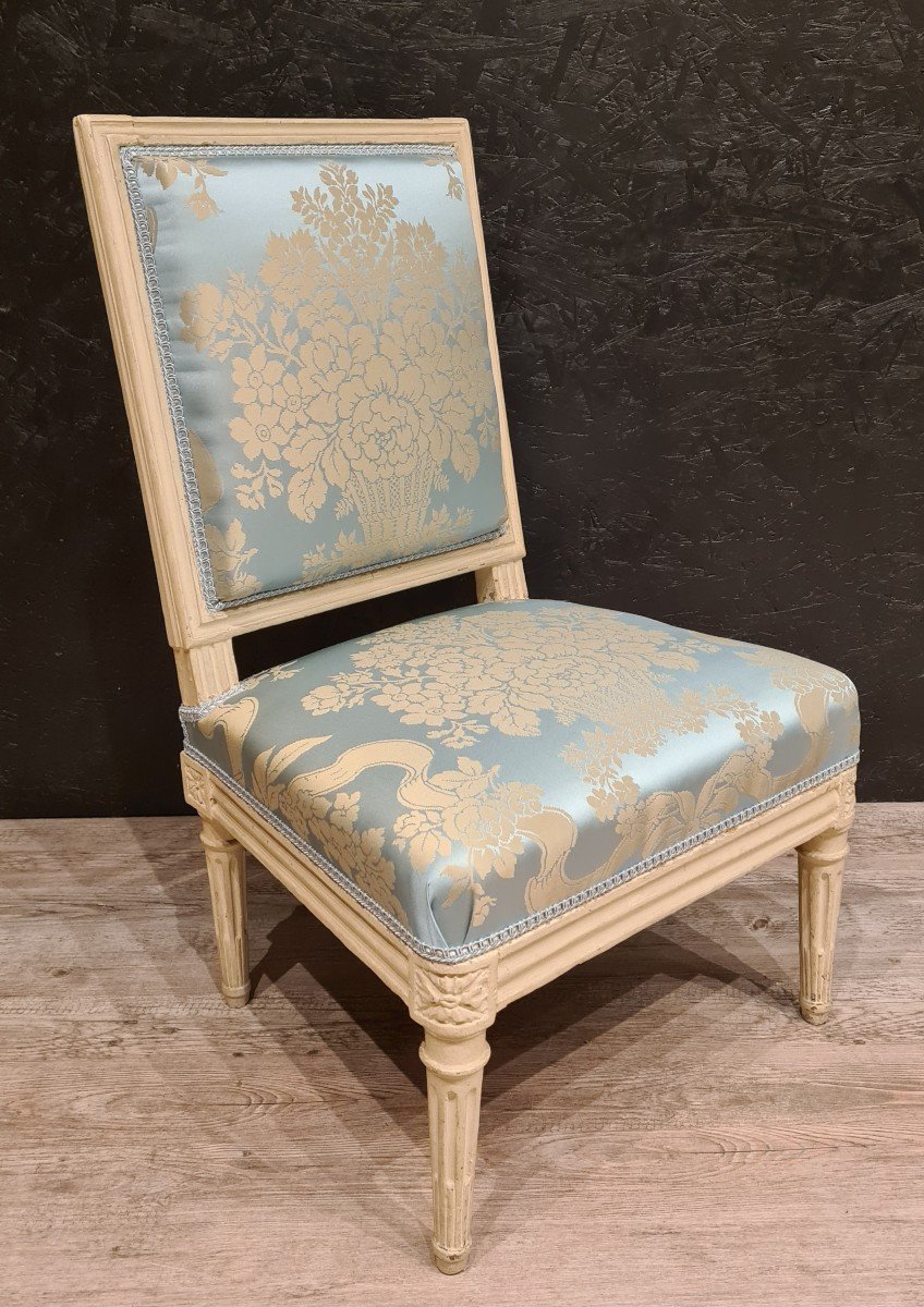 Chaise basse estampillée de Jean Baptiste Boulard 