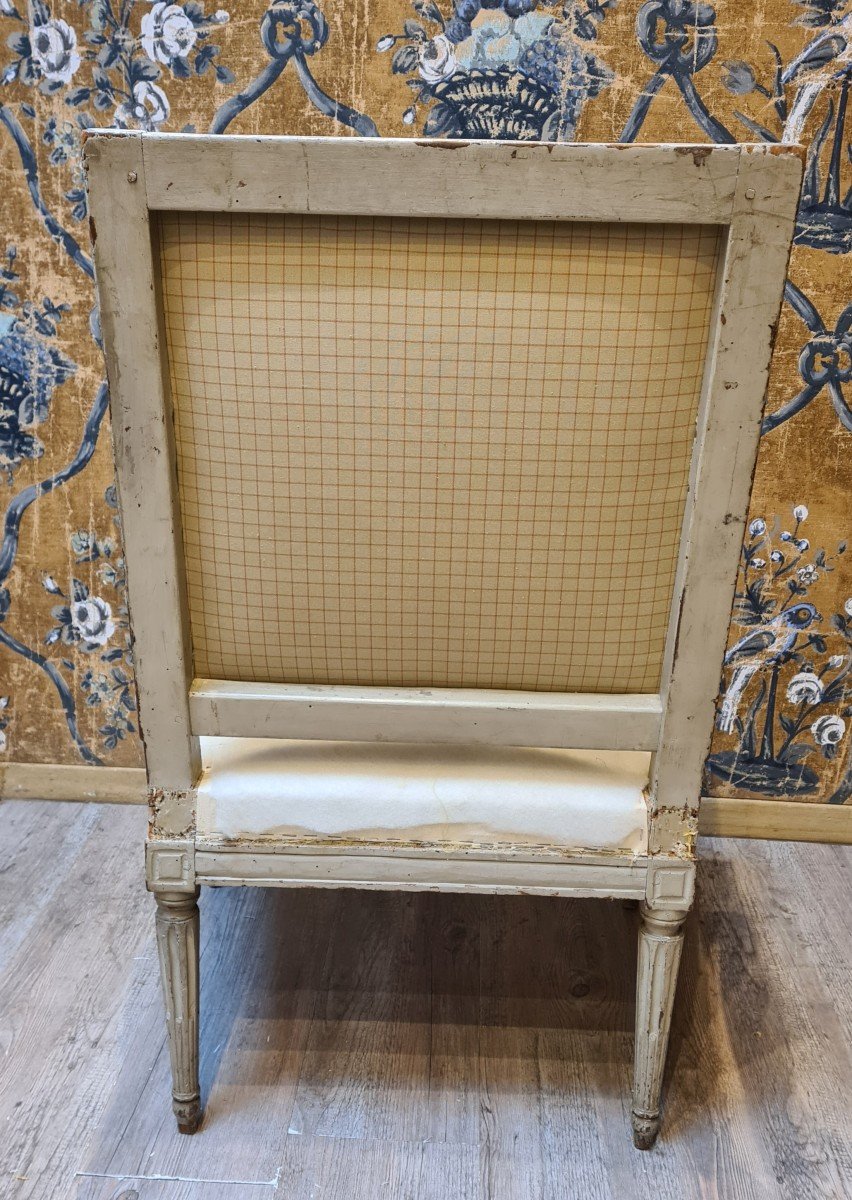 Fauteuil d'époque Louis XVI estampillé de Mariette -photo-1